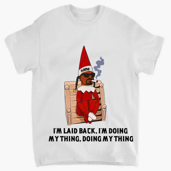 Personalisiertes Snoop on a Stoop Elf Shirt, Geschenk für Fans, Weihnachtsgeschenk