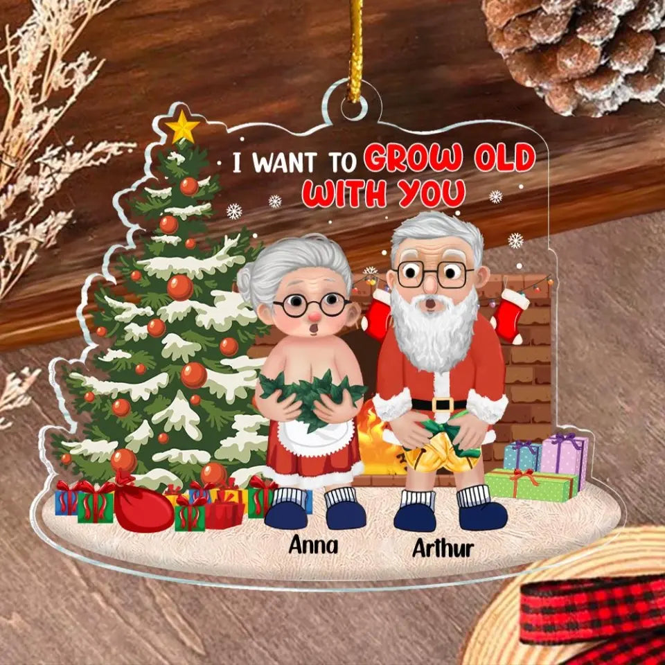 Ich möchte mit dir alt werden – personalisiertes Paar-Ornament