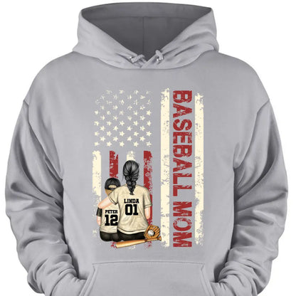 Personalized Baseball Mom Colorful Clothes Print