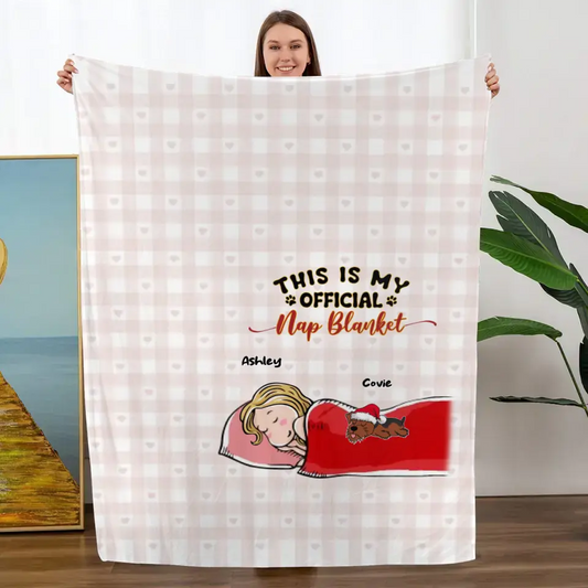 My Favorite Place In All The World - Personalized Blanket - Dog Lovers