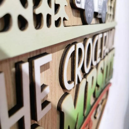 Welcome To The Campsite - Personalized Wooden Door Sign 2 Layers, Gift For Camper, Camping RV Decoration