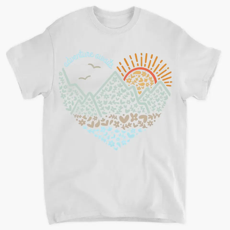 Adventure Awaits Clothes, Camping, Mountain, Hiker, Nature Lover Gift, Vacation Clothes