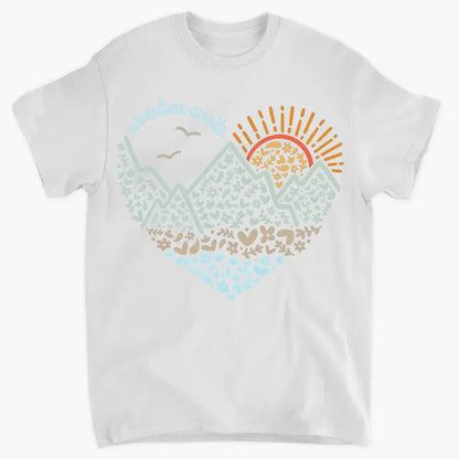 Adventure Awaits Clothes, Camping, Mountain, Hiker, Nature Lover Gift, Vacation Clothes