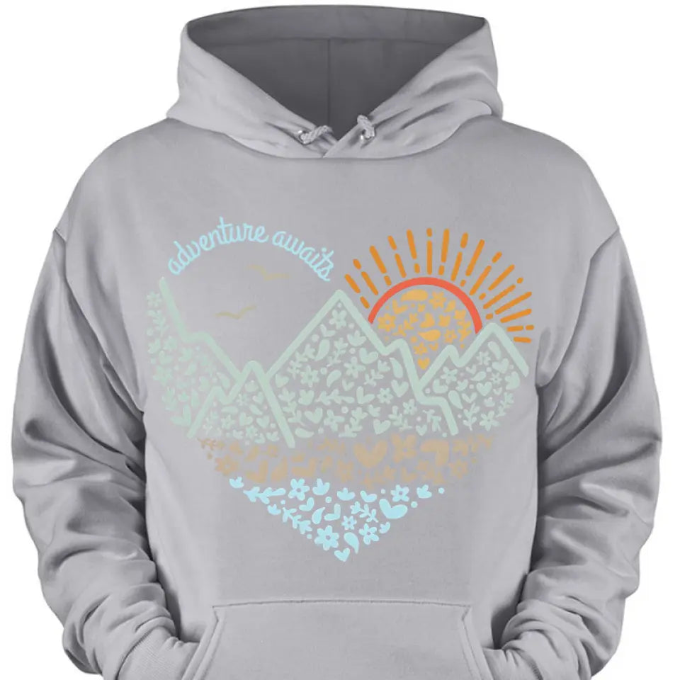 Adventure Awaits Clothes, Camping, Mountain, Hiker, Nature Lover Gift, Vacation Clothes