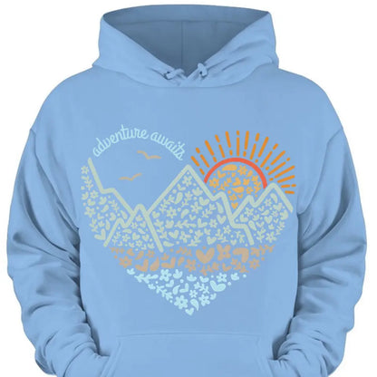 Adventure Awaits Clothes, Camping, Mountain, Hiker, Nature Lover Gift, Vacation Clothes