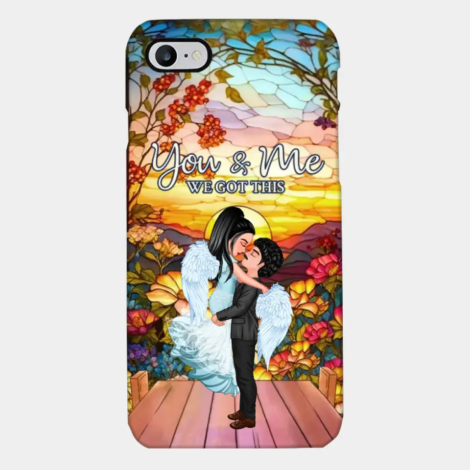 Doll Couple Hugging You & Me We Got This Personalized Phone Case