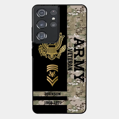 Personalized US Military Logo Custom Name Phonecase Printed