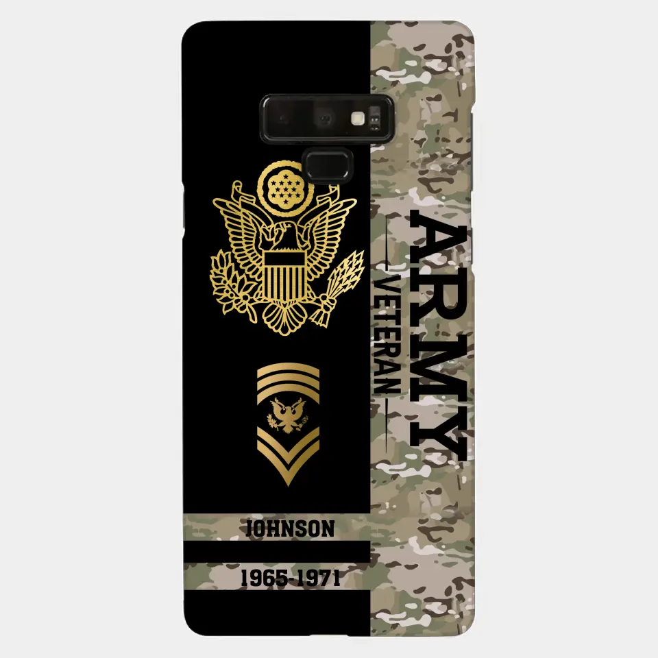 Personalized US Military Logo Custom Name Phonecase Printed