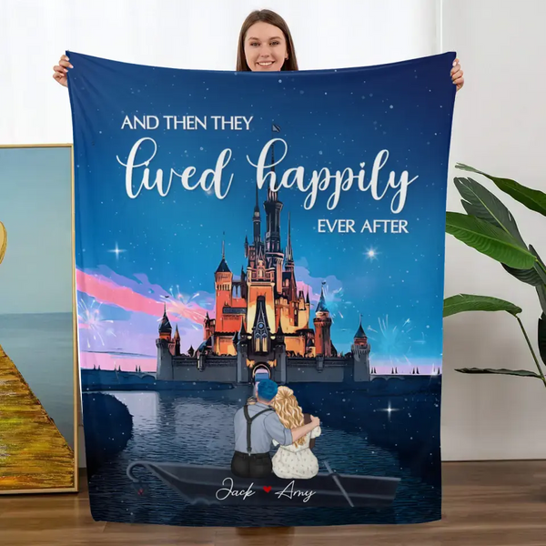 And Then They Lived Happily Ever After Personalized Couple Blanket