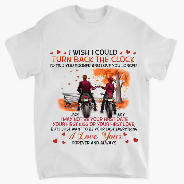 Personalized Couple Clothes - Gift Ideas for Couple/Him/Her/Valentine's Day - I wish I could turn back time