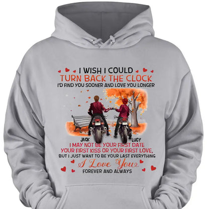 Personalized Couple Clothes - Gift Ideas for Couple/Him/Her/Valentine's Day - I wish I could turn back time