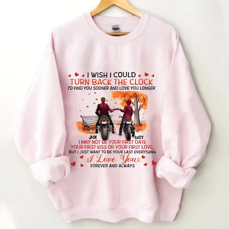 Personalized Couple Clothes - Gift Ideas for Couple/Him/Her/Valentine's Day - I wish I could turn back time