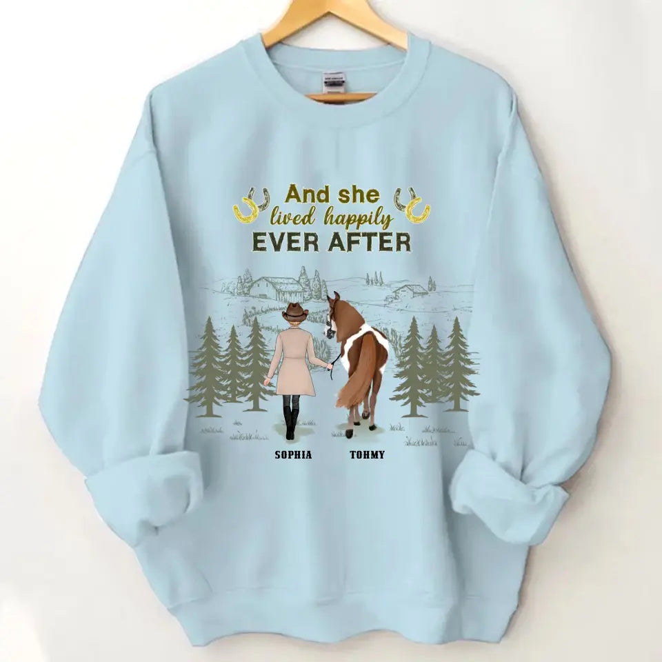 Custom Personalized Horse Girl T-Shirts, Hoodies, and Sweatshirts - - Gift Idea For Horse Lover - Life Is Better With Horses