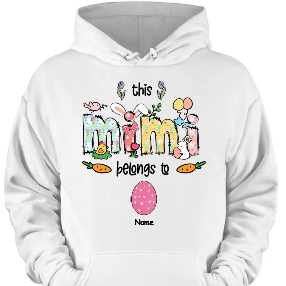 Easter Mimi Shirt, Personalized Grandma Shirt, This Mimi Belongs To Kids Names Shirt, Easter Shirt, Easter Gift for Mimi, Mimi Bunny Shirt