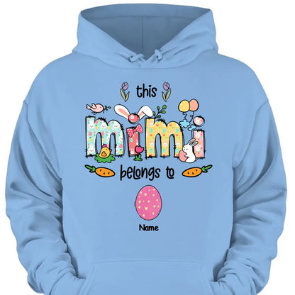 Easter Mimi Shirt, Personalized Grandma Shirt, This Mimi Belongs To Kids Names Shirt, Easter Shirt, Easter Gift for Mimi, Mimi Bunny Shirt