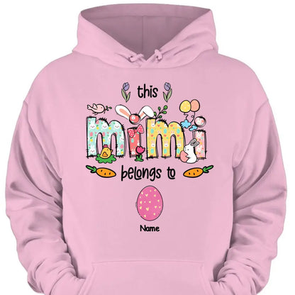 Easter Mimi Shirt, Personalized Grandma Shirt, This Mimi Belongs To Kids Names Shirt, Easter Shirt, Easter Gift for Mimi, Mimi Bunny Shirt