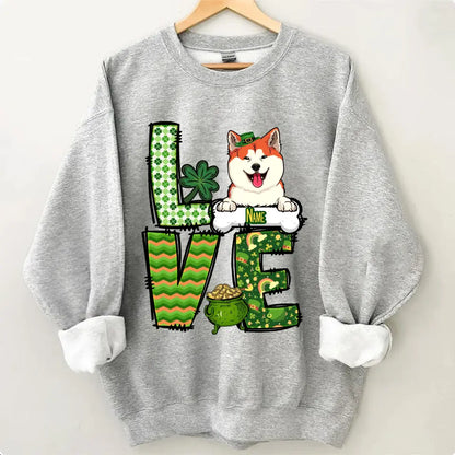 Cute Dog St Patricks Day Shirt, Personalized Dog Shirt, Dog Lover St Patrick's Day Shirt, Irish Dog Shirt, Dog Mom Shirt, Dog Lovers Shirt