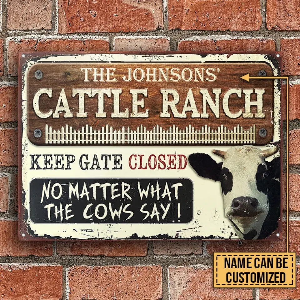 Custom Farm Entry Sign - Personalized Classic Metal Signs