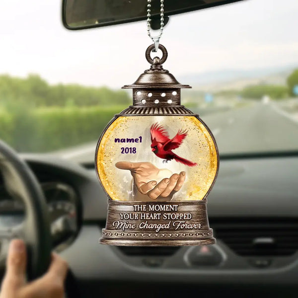 Memorial Butterfly Cardinal Personalized Acrylic Custom Shape Ornament