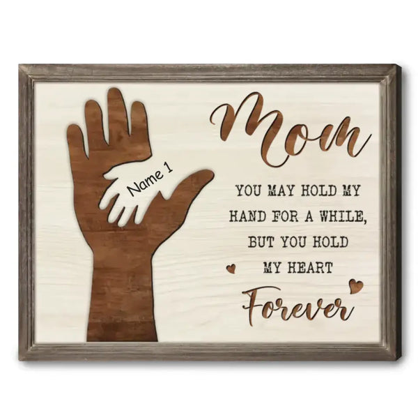 Beautiful Mothers Day Gift Sentimental Mom Gift Custom Canvas Print