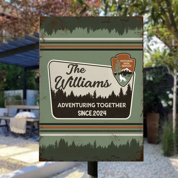 National Parks Anniversary - Personalized Metal Sign, Gift For Camping Lovers