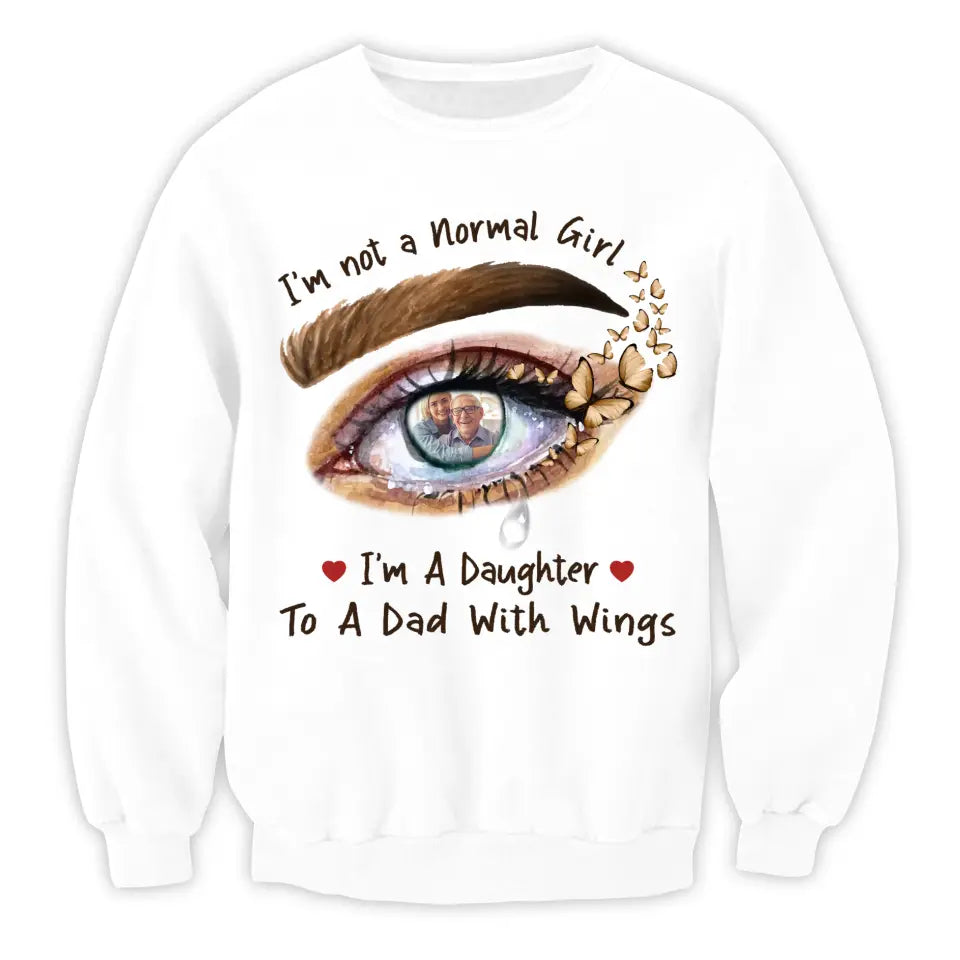 A Daughter To A Dad With Wings Personalized Memorial Shirt