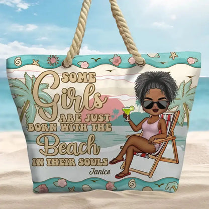 Just A Girl Who Loves Beaches-PersonalizedBeach Bag