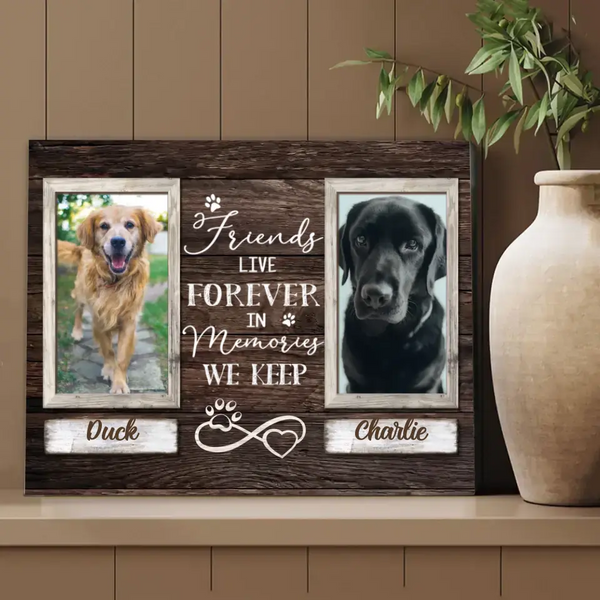 Pet Memorial Gifts, Sympathy Gifts For Pet Loss, Double Picture Frame