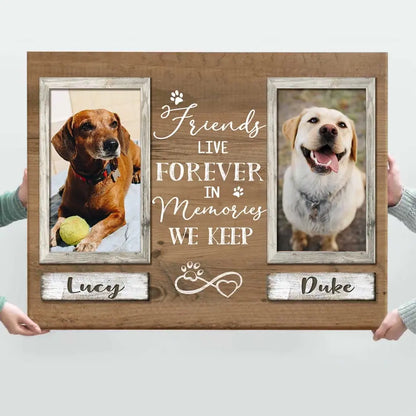 Pet Memorial Gifts, Sympathy Gifts For Pet Loss, Double Picture Frame