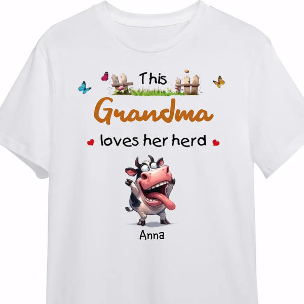 Gift For Grandma This Grandma Loves Her Herd Shirt - Hoodie - Sweatshirt