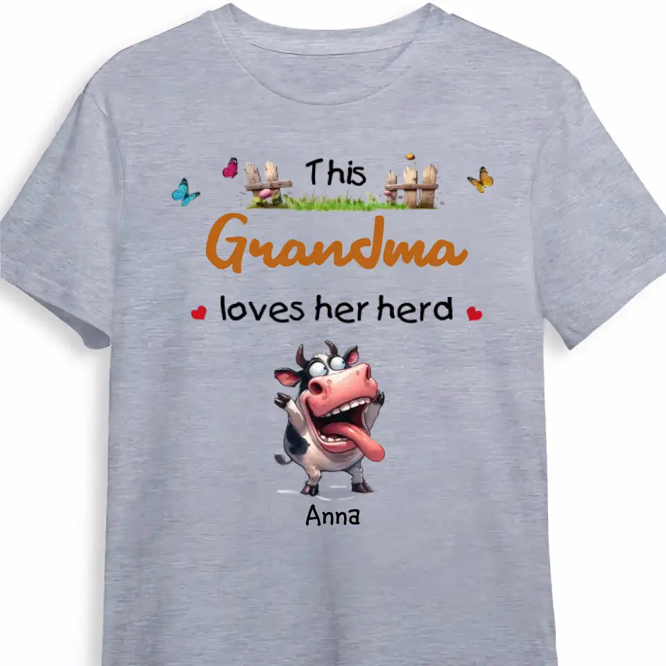 Gift For Grandma This Grandma Loves Her Herd Shirt - Hoodie - Sweatshirt