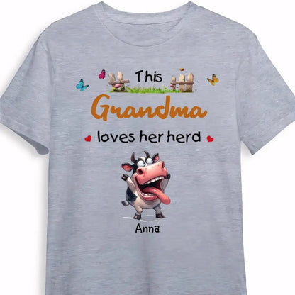 Gift For Grandma This Grandma Loves Her Herd Shirt - Hoodie - Sweatshirt