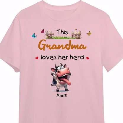 Gift For Grandma This Grandma Loves Her Herd Shirt - Hoodie - Sweatshirt