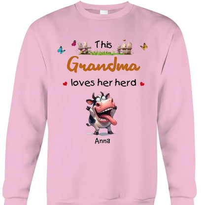 Gift For Grandma This Grandma Loves Her Herd Shirt - Hoodie - Sweatshirt
