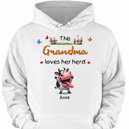 Gift For Grandma This Grandma Loves Her Herd Shirt - Hoodie - Sweatshirt