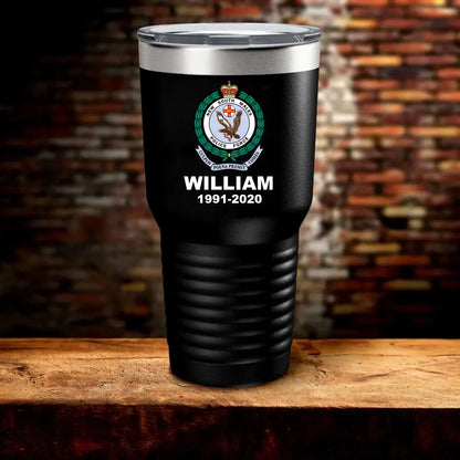Personalized Austrlian Police Logo Custom Name & Served Time Tumbler