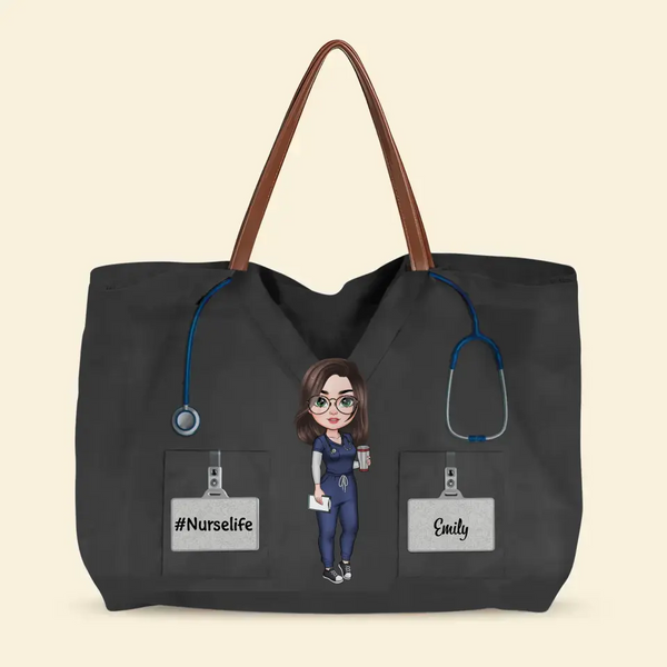 Love Nurse Life - Personalized Custom Tote Bag - Nurse's Day, Appreciation Gift For Nurse