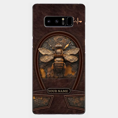 Bee Custom Leather Pattern Printed Phone Case Personalized Design