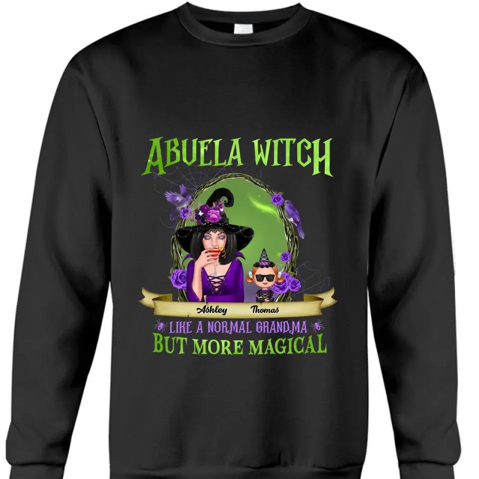 Green And Purple Halloween Grandma And Kids Personalized Halloween Decor Clothes