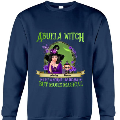 Green And Purple Halloween Grandma And Kids Personalized Halloween Decor Clothes