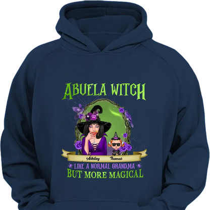 Green And Purple Halloween Grandma And Kids Personalized Halloween Decor Clothes