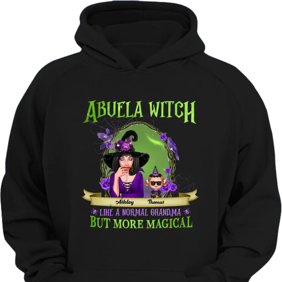 Green And Purple Halloween Grandma And Kids Personalized Halloween Decor Clothes