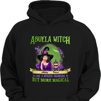 Green And Purple Halloween Grandma And Kids Personalized Halloween Decor Clothes