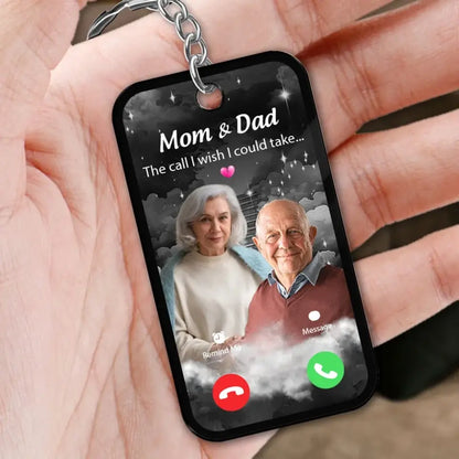 The Call I Wish I Could Take Memorial Sympathy Gift Remembrance Keepsake Multiple Photos Inserted Personalized Acrylic Keychain