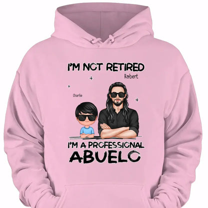 Father's day Gift For Grandpa, I'm Not Retired I'm A Professional Grandpa Personalized Shirt