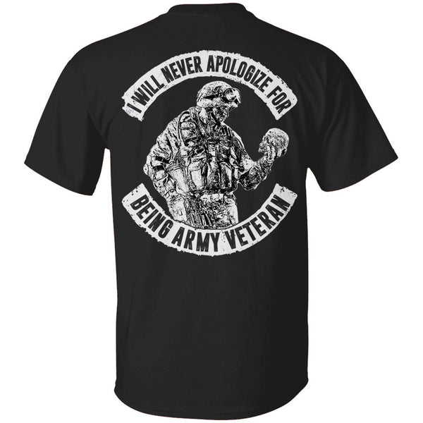 I Will Never Apologize For Being Veteran Personalized Shirt For Veteran