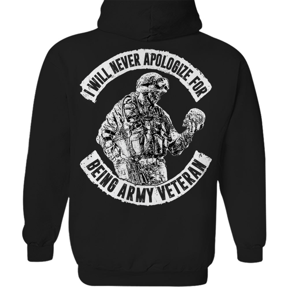 I Will Never Apologize For Being Veteran Personalized Shirt For Veteran