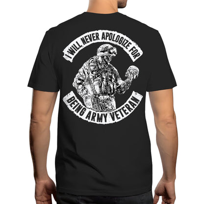 I Will Never Apologize For Being Veteran Personalized Shirt For Veteran