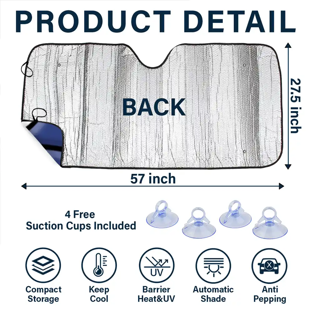 Funny Cat Emotion - Personalized Auto Sunshade