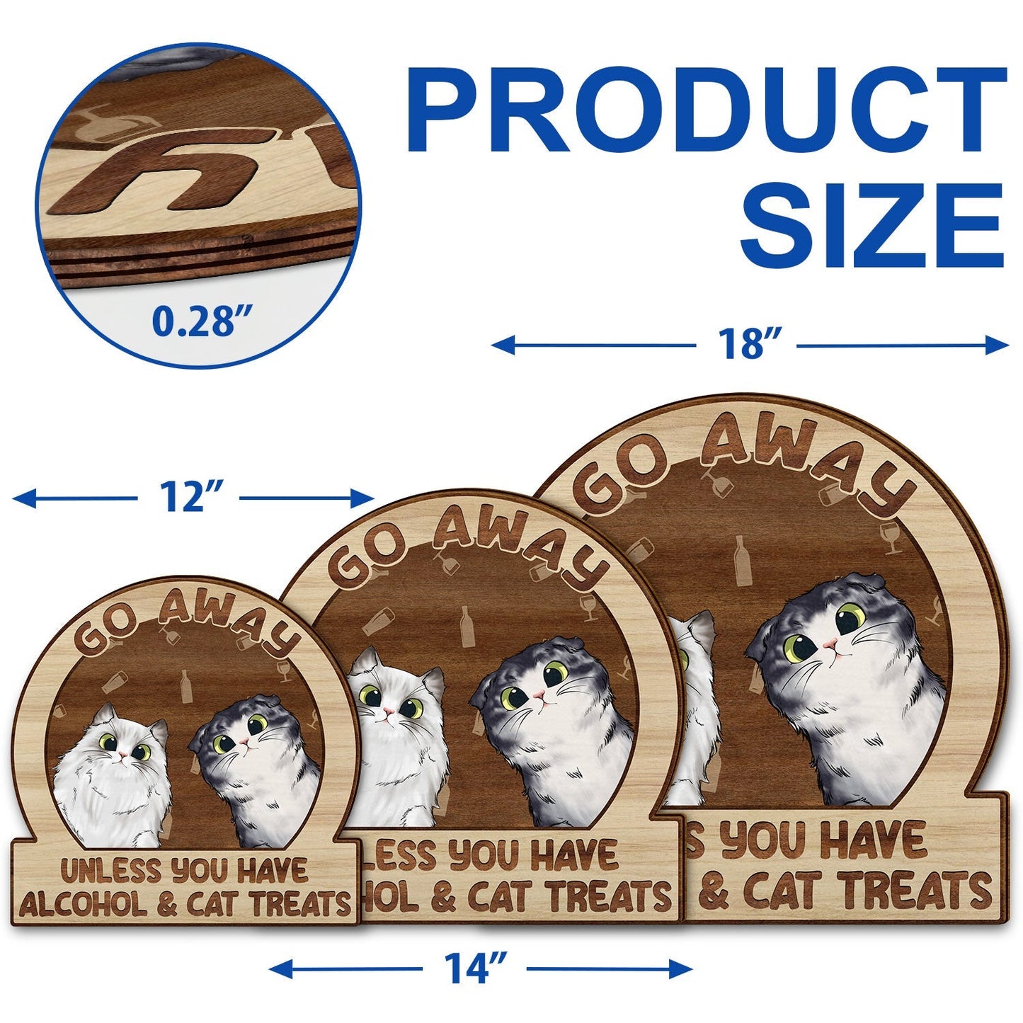 Go Away Unless You Have Alcohol And Dog Treats Cat Treats Pet Treats - Gift For Dog Lovers & Cat Lovers - Personalized Custom Shaped Wood Sign1